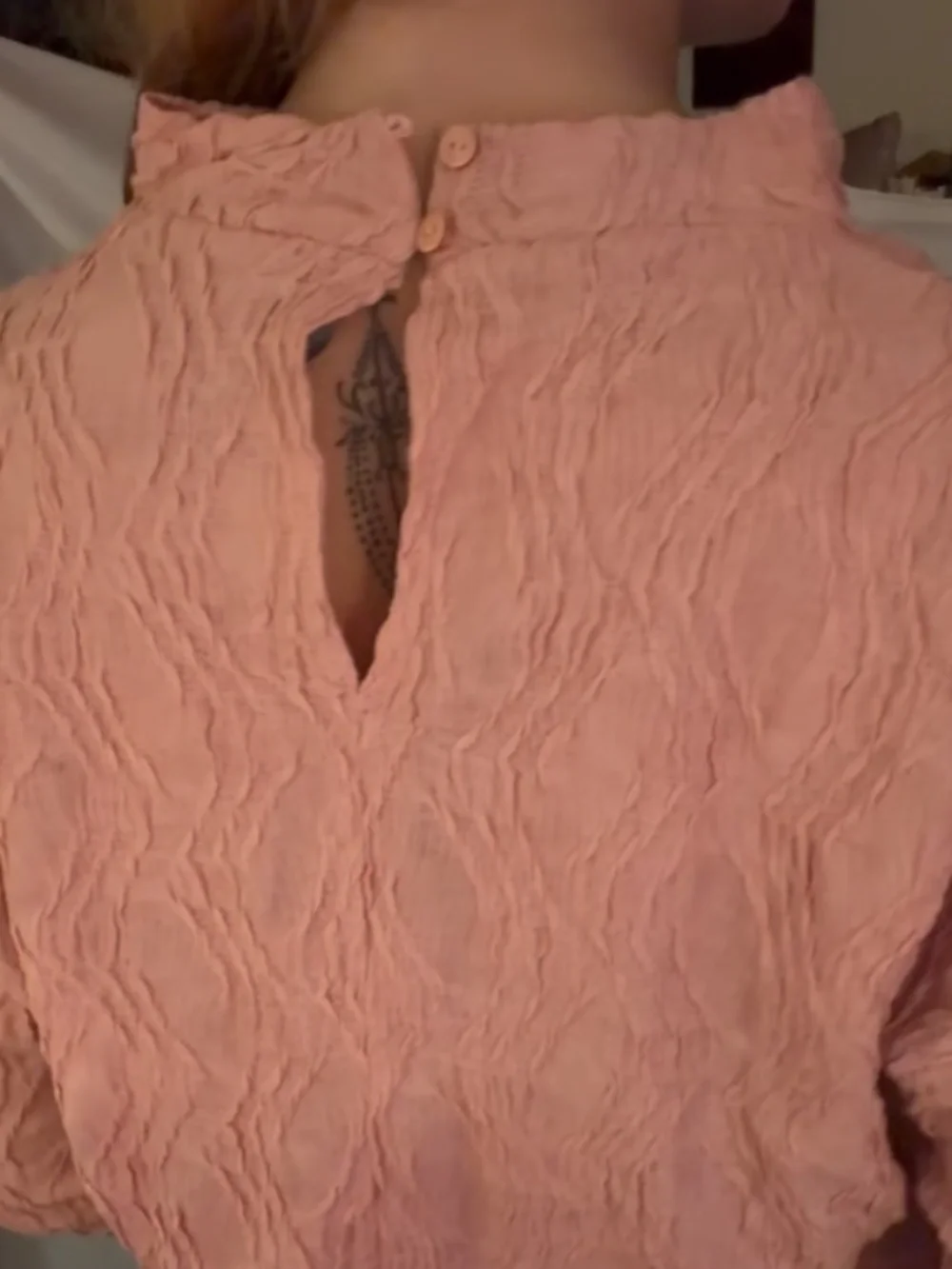Anthropology pink mock neck top